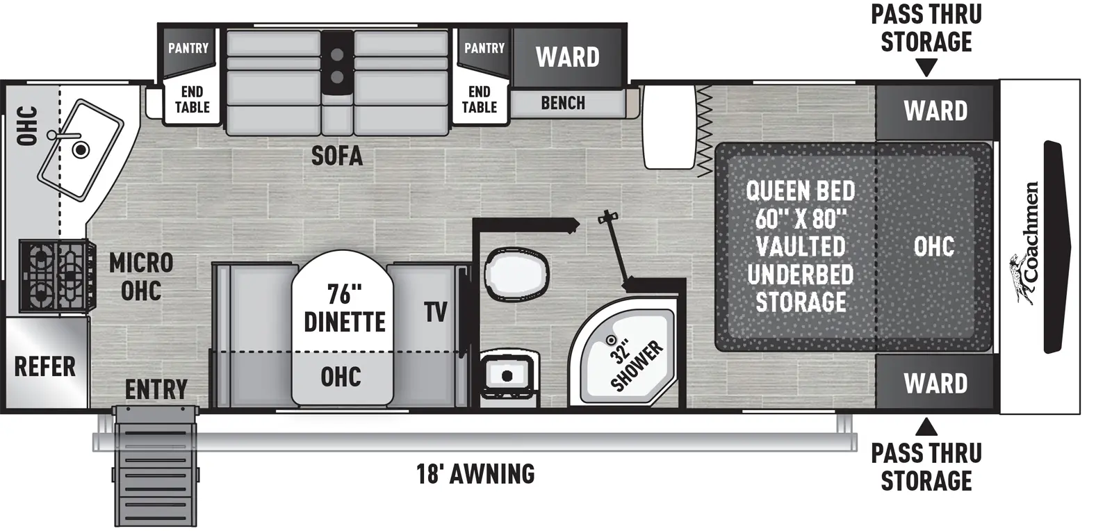 Freedom Express Ultra Lite 246RKS - DSO Floorplan